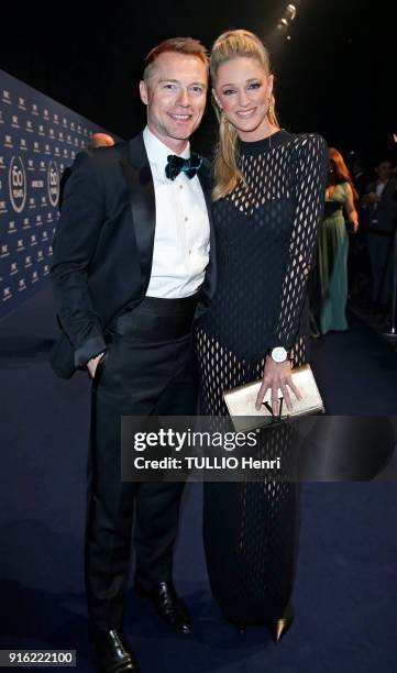 The evening gala IWC Schaffhausen for the 150th anniversary at the international Exhibition of the Haute Horlogerie, the singer Ronan Keating and his...