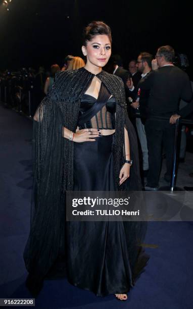 The evening gala IWC Schaffhausen for the 150th anniversary at the international Exhibition of the Haute Horlogerie, the india singer Kanika Kapoor...