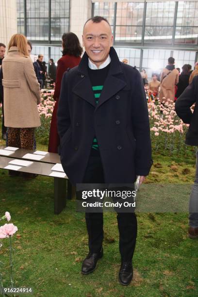 Joe Zee attends the Tory Burch Fall Winter 2018 Fashion Show during New York Fashion Week at Bridge Market on February 9, 2018 in New York City.