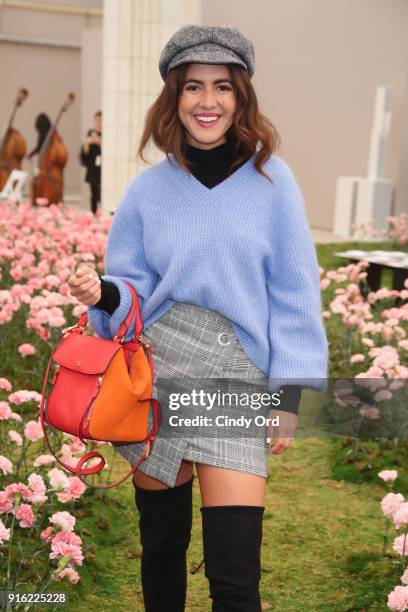 Pamela Allier attends the Tory Burch Fall Winter 2018 Fashion Show during New York Fashion Week at Bridge Market on February 9, 2018 in New York City.