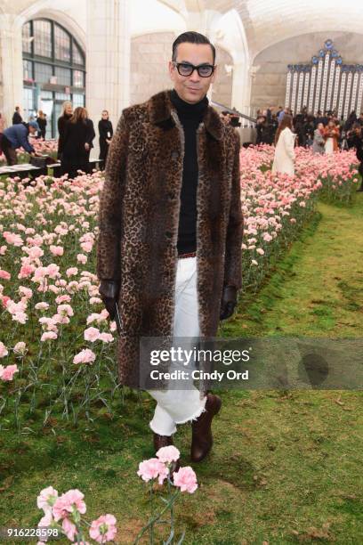 James Aguiar attends the Tory Burch Fall Winter 2018 Fashion Show during New York Fashion Week at Bridge Market on February 9, 2018 in New York City.