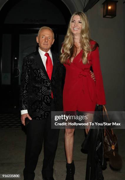 Elliot Mintz and Jodie Fisher seen on February 8, 2018 in Los Angeles, California.