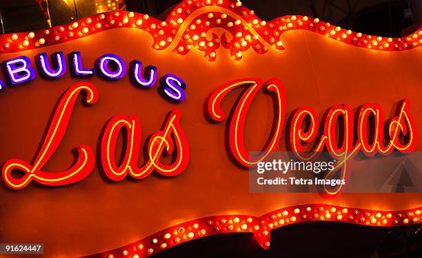 las vegas sign - vegas sign stock pictures, royalty-free photos & images