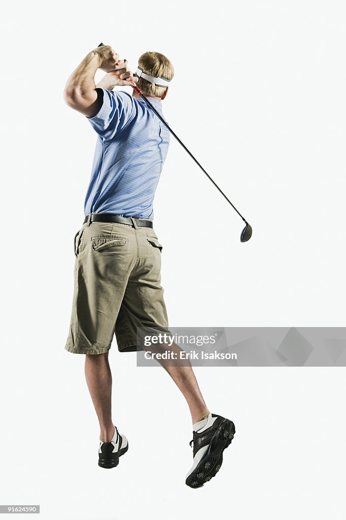 A golfer