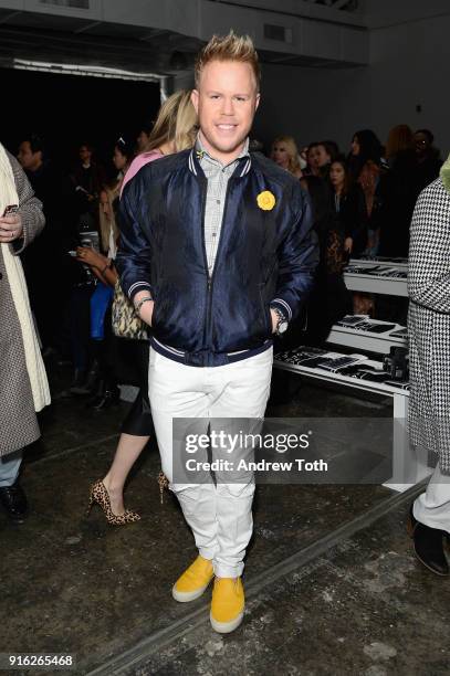 Andrew Werner attends the Fashion Hong Kong front row during New York Fashion Week: The Shows at Industria Studios on February 9, 2018 in New York...