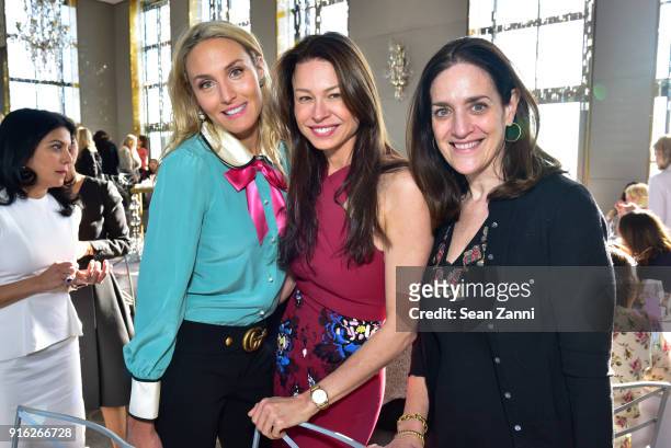 Taylor McKenzie-Jackson, Paige Boller and Terri Friedman attend Central Park Conservancy's 5th Annual Playground Partners Winter Luncheon at The...