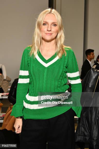 InStyle Editor in Chief Laura Brown attends the Bibhu Mohapatra front row during New York Fashion Week: The Shows at Gallery II at Spring Studios on...