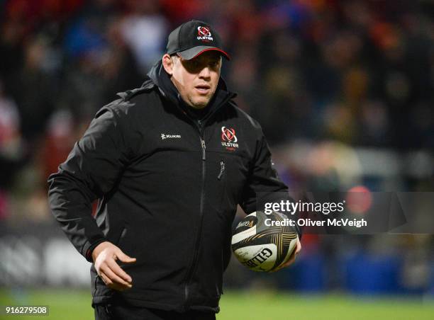 Belfast , United Kingdom - 9 February 2018; Ulster head coach Jono Gibbes prior to the Guinness PRO14 Round 14 match between Ulster and Southern...