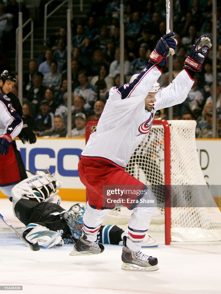 Columbus Blue Jackets v San Jose Sharks