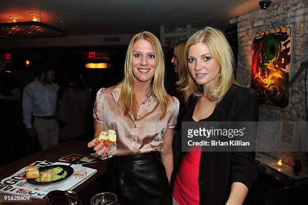 Erin O'Sullivan and Jessica Shaw attend the 2009 Food Network NYC Wine & Food Festival celebrated by Gotham Magazine at 675 Bar on October 8, 2009 in...