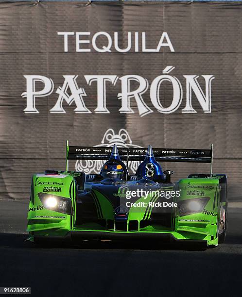 David Brabham drives the Patron Highcroft Racing Acura ARX-02a during practice for the American Le Mans Series 2009 Monterey Sports Car Championships...