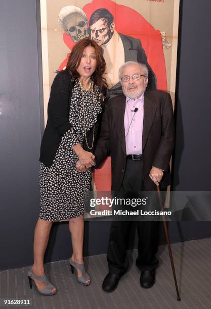 Actress Catherine Keener and illustrator and film subject Maurice Sendak attend a documentary screening of "Tell Them Anything You Want: A Portrait...