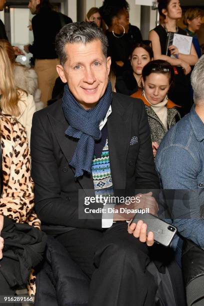 Magazine Editor Stefano Tonchi attends the Jason Wu front row during New York Fashion Week: The Shows at Gallery I at Spring Studios on February 9,...