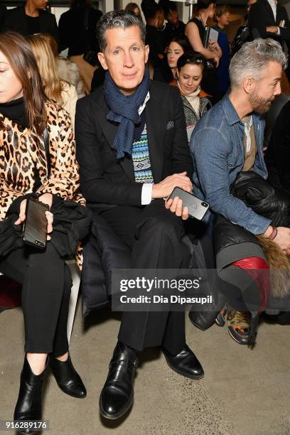 Magazine Editor Stefano Tonchi attends the Jason Wu front row during New York Fashion Week: The Shows at Gallery I at Spring Studios on February 9,...