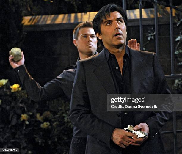 Jacob Young and Vincent Irizarry in a scene that airs the week of May 11, 2009 on Disney General Entertainment Content via Getty Images Daytime's...