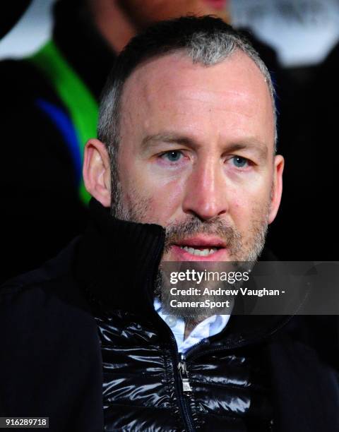 Cambridge United manager Shaun Derry during the Sky Bet League Two match between Cambridge United and Lincoln City at Abbey Stadium on February 9,...