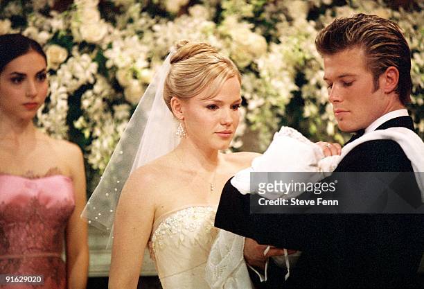 Bianca Babe and JR at Bess' christening, on Disney General Entertainment Content via Getty Images Daytime's "All My Children". "All My Children" airs...