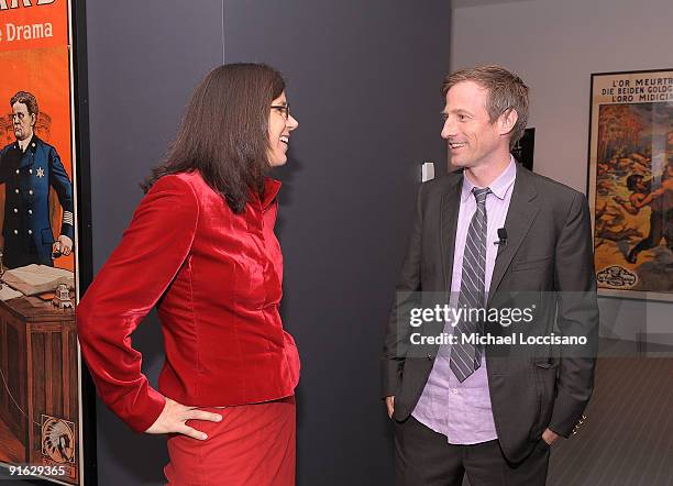 Alexandra Pelosi and co-director Spike Jonze attend a documentary screening of ''Tell Them Anything You Want: A Portrait of Maurice Sendak'' at The...