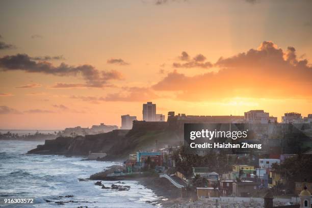 old san juan, puerto rico - altstadt von san juan stock-fotos und bilder