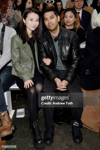 Annie Q attends the Fashion Hong Kong front row during New York Fashion Week: The Shows at Industria Studios on February 9, 2018 in New York City.