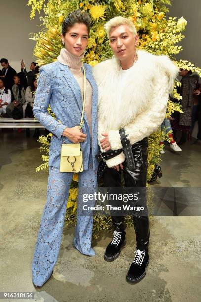 Rocky Barnes attends the Jason Wu front row during New York Fashion Week: The Shows at Gallery I at Spring Studios on February 9, 2018 in New York...