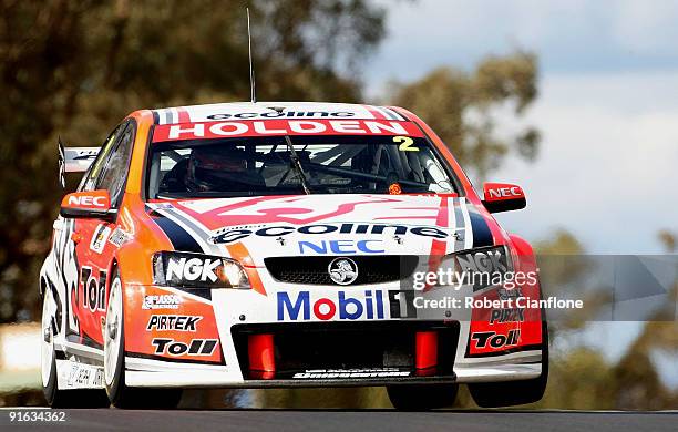 Garth Tander drives the Holden Racing Team Holden during qualifying for the Bathurst 1000, which is round 10 of the V8 Supercars Championship Series...