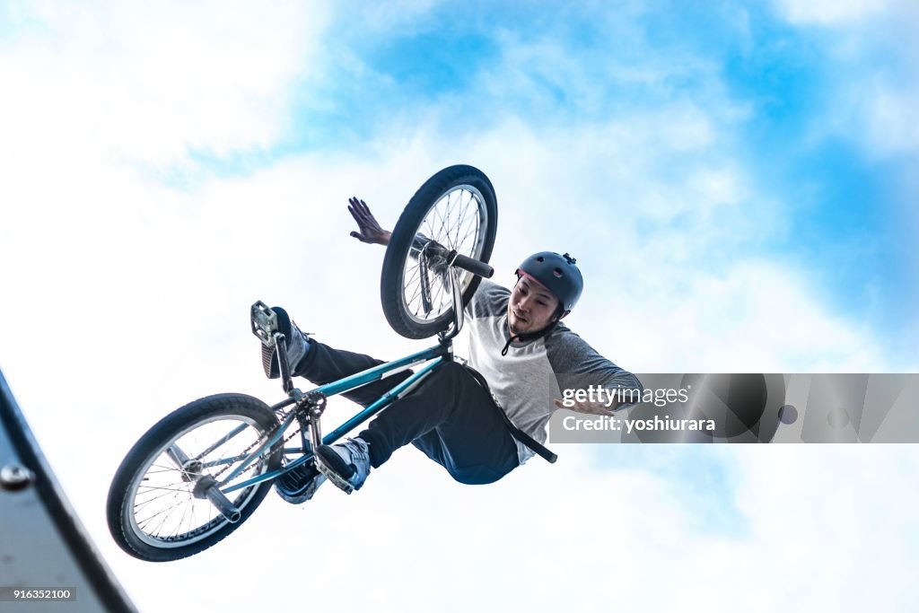 Japanische bmx-Fahrer