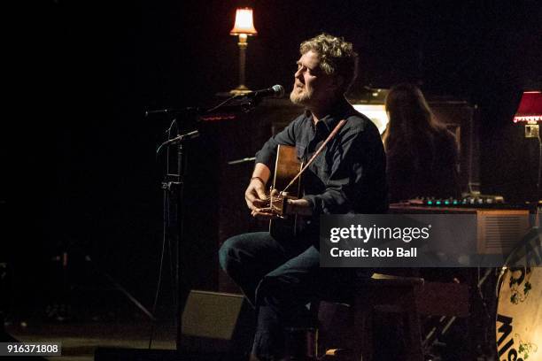 Glen Hansard performs live on stage at The Royal Festival Hall on February 9, 2018 in London, England.