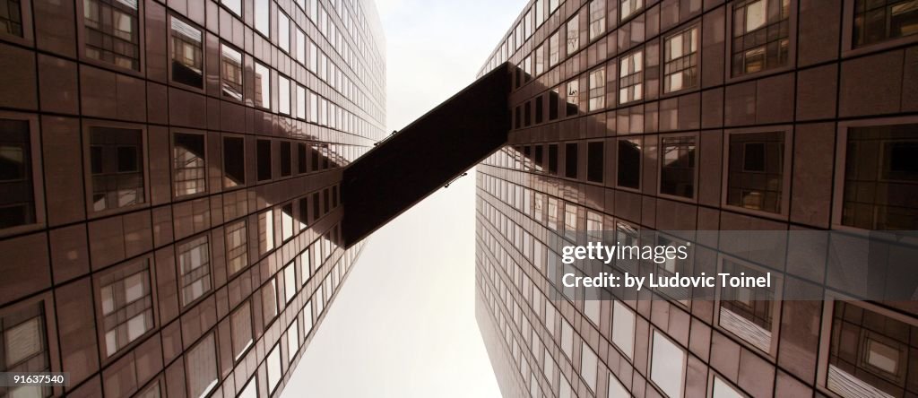 A gateway between two towers
