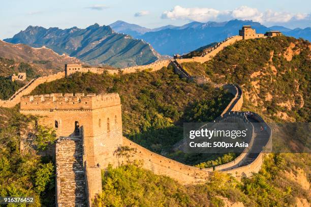 great wall in chengde, hebei, china - chengde stock pictures, royalty-free photos & images