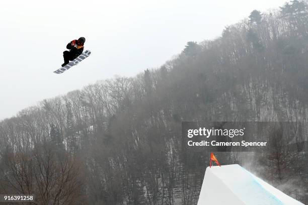 Peetu Piiroinen of Finland competes during the Men's Slopestyle qualification on day one of the PyeongChang 2018 Winter Olympic Games at Phoenix Snow...