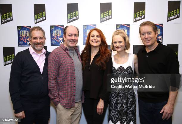 Director Jonathan Silverstein with cast members Liam Craig, Jodie Markell, Barbara Garrick, and Laurence Lau attends the cast Photo call for the Keen...