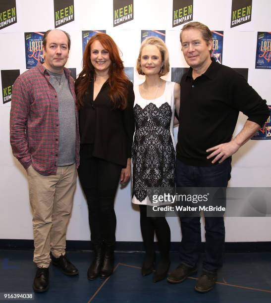 Liam Craig, Jodie Markell, Barbara Garrick, and Laurence Lau attends the cast Photo call for the Keen Company's Production Of A.R. Gurney's "Later...