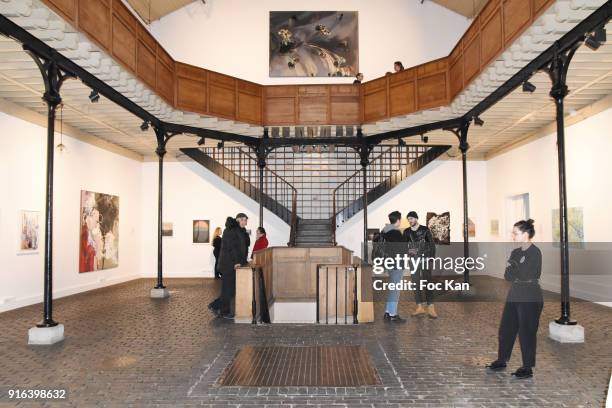 General view of atmosphere during the "Hors Cadre" Exhibition Gallery Opening Preview on February 9, 2018 in Paris, France.