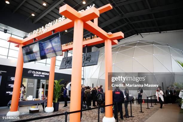 General view of the Alibaba Showcase at the PyeongChang 2018 Winter Olympic Games on February 10, 2018 in Gangneung, South Korea.