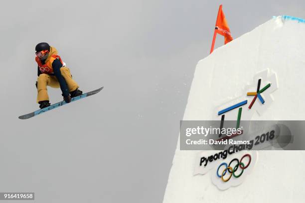 Seppe Smits of Belgium competes during the Men's Slopestyle qualification on day one of the PyeongChang 2018 Winter Olympic Games at Phoenix Snow...