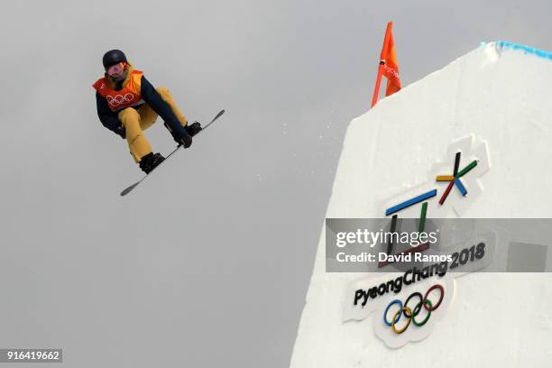 Seppe Smits of Belgium competes during the Men's Slopestyle qualification on day one of the PyeongChang 2018 Winter Olympic Games at Phoenix Snow...