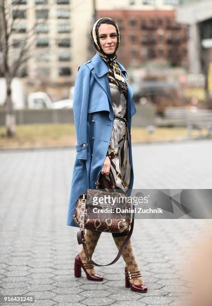 Mademoiselle Meme is seen outside the Jason Wu show during New York Fashion Week: Women's A/W 2018 on February 9, 2018 in New York City.