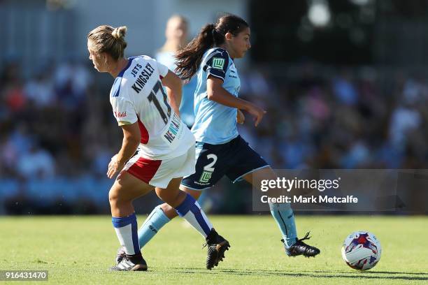 Teresa Polias of Sydney FC in action during the W-League semi final match between Sydney FC and the Newcastle Jets at Leichhardt Oval on February 10,...