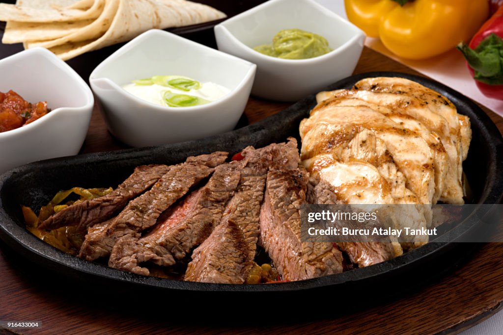 Chicken and Steak Fajita