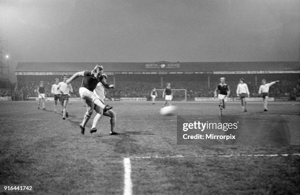 Mansfield 1-1 Aston Villa, League Three match at Field Mill, Monday 24th April 1972. Aston Villa, earn point they required for automatic promotion.