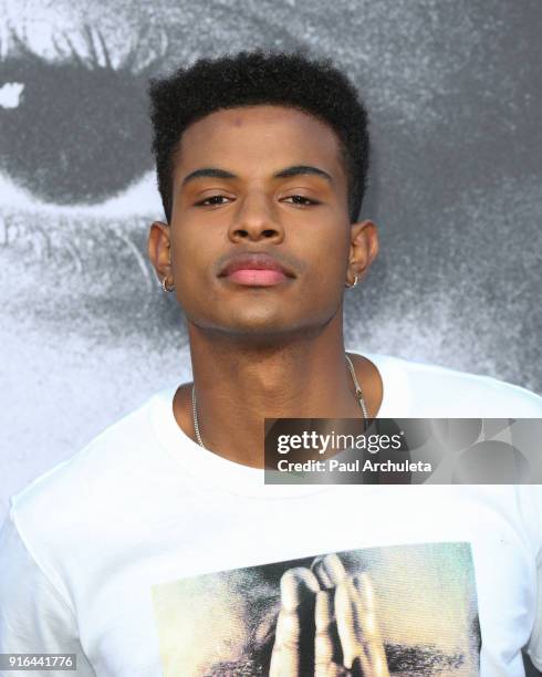 Actor / Singer Trevor Jackson attends the premiere of Lionsgate's 'All Eyez On Me' on June 14, 2017 in Los Angeles, California.