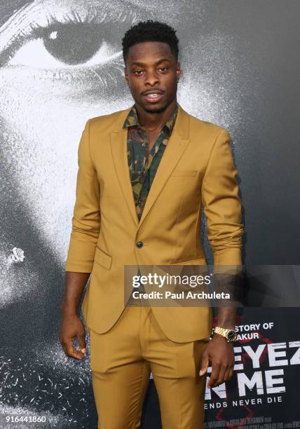 Actor Johnell Young attends the premiere of Lionsgate's 'All Eyez On Me' on June 14, 2017 in Los Angeles, California.