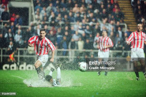 Newcastle 1-2 Sunderland, Premier league match at St James Park, Wednesday 25th August 1999.