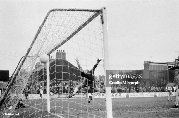 Mansfield 1-1 Aston Villa, League Three match at Field Mill, Monday 24th April 1972. Aston Villa, earn point they required for automatic promotion.