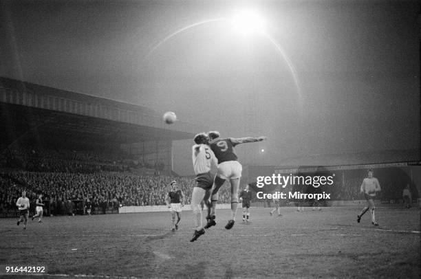 Mansfield 1-1 Aston Villa, League Three match at Field Mill, Monday 24th April 1972. Aston Villa, earn point they required for automatic promotion.