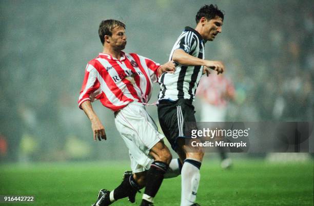 Newcastle 1-2 Sunderland, Premier league match at St James Park, Wednesday 25th August 1999. Silvio Mariøø.