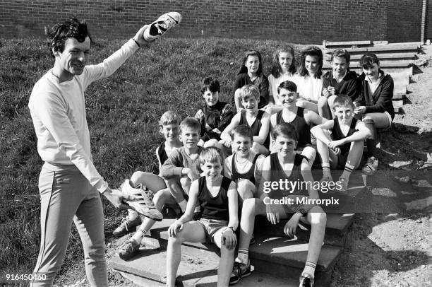 These trainers were made for running - teacher Mr Martin Farran with the squad, Angela Jordon, Kate O'Sullivan, Amanda Beirne, Margaret Jordon,...