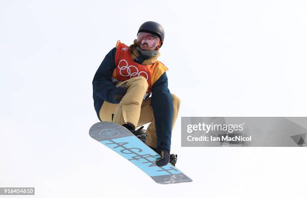 Seppe Smits of Belgium competes during the Men's Slopestyle qualification on day one of the PyeongChang 2018 Winter Olympic Games at Bokwang Snow...