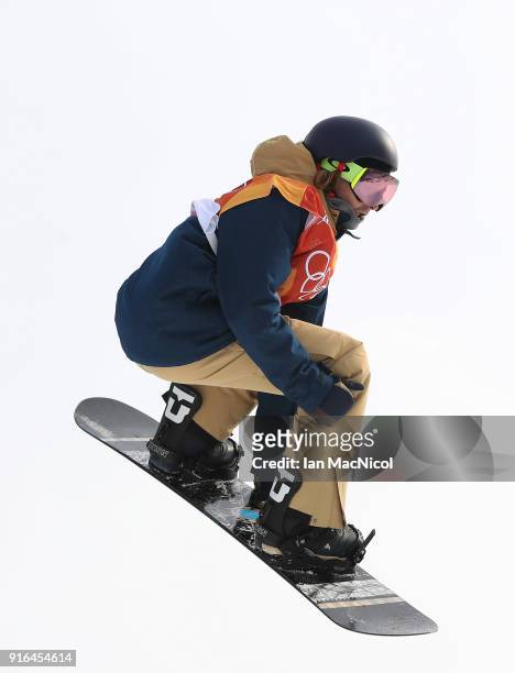 Seppe Smits of Belgium competes during the Men's Slopestyle qualification on day one of the PyeongChang 2018 Winter Olympic Games at Bokwang Snow...